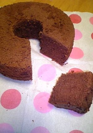 チョコレートシフォンケーキ-レシピのメイン写真