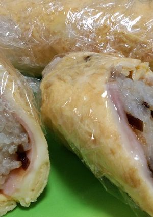 たまごロールごま昆布にぎり-レシピのメイン写真