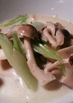 ほっこり～♪きのことネギの豆乳すーぷ♪-レシピのメイン写真