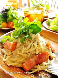 簡単☺濃厚きのこソースのクリームパスタ-レシピのメイン写真