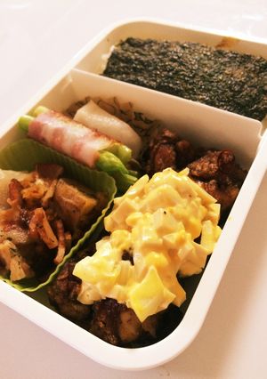 毎日男弁当⁂唐揚げでチキン南蛮風弁当-レシピのメイン写真