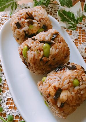 おかか昆布と枝豆とチーズのおにぎり-レシピのメイン写真