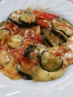 なすとトマトのたっぷりチーズ炒め-レシピのメイン写真