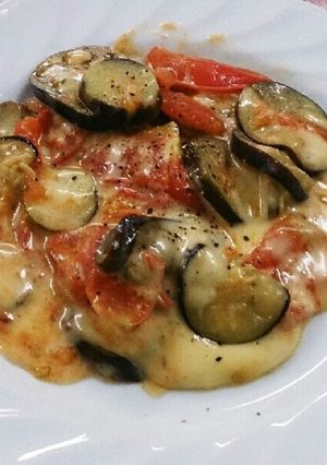 なすとトマトのたっぷりチーズ炒め-レシピのメイン写真