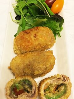 アボカドとトマトチーズのヘルシーとんかつ-レシピのメイン写真