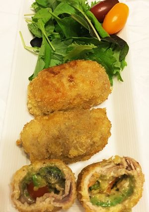 アボカドとトマトチーズのヘルシーとんかつ-レシピのメイン写真