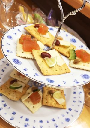 スダチのトマトゼリー乗せカナッペ-レシピのメイン写真