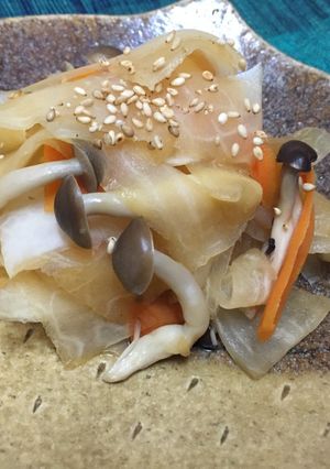 ピーラーで金平大根♪♪-レシピのメイン写真