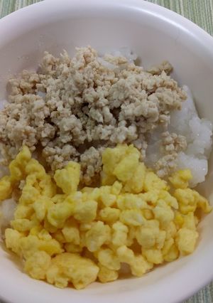 【離乳食·後期】２色丼-レシピのメイン写真