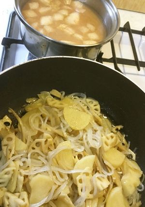 めっちゃウマい!根菜類のバター炒め-レシピのメイン写真