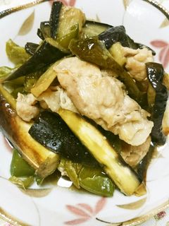 ナスと豚とピーマンの炒め煮-レシピのメイン写真