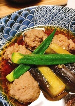 肉団子と茄子のピリ辛旨煮-レシピのメイン写真
