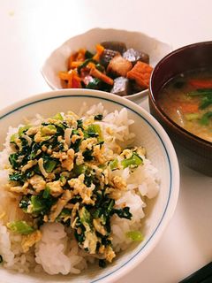 小松菜じゃこふりかけ-レシピのメイン写真