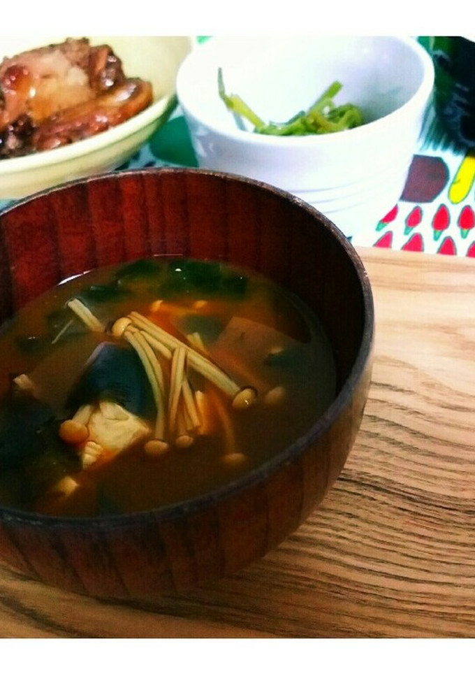 えのきだけと豆腐のおみそ汁-レシピのメイン写真