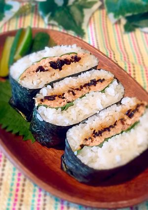 ツナマヨと昆布のおにぎらず♪-レシピのメイン写真