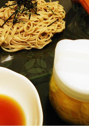 ざる蕎麦を酢しょうがで♪減塩ダイエット-レシピのメイン写真