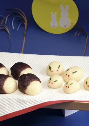 かわいいウサギのお月見団子-レシピのメイン写真