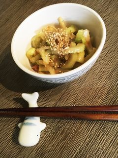 セロリの梅干しあえ-レシピのメイン写真