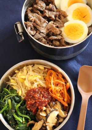 韓国ビビンバ비빔밥도시락。-レシピのメイン写真