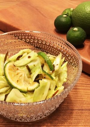 秋の味覚☆キャベツのすだち風味浅漬け-レシピのメイン写真