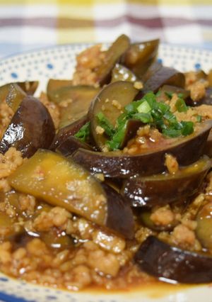 なすと鶏ミンチの甘辛炒め-レシピのメイン写真
