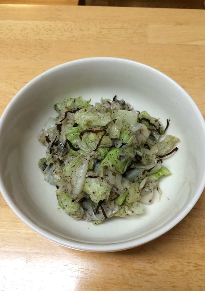 簡単、失敗なし！キャベツの塩昆布和え-レシピのメイン写真