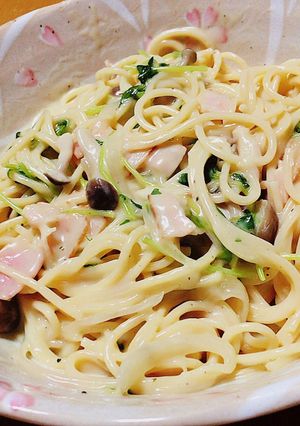 市販ソースで♡具だくさんクリームパスタ-レシピのメイン写真