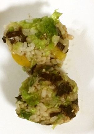 パプリカと白菜のよろこんぶおにぎり-レシピのメイン写真