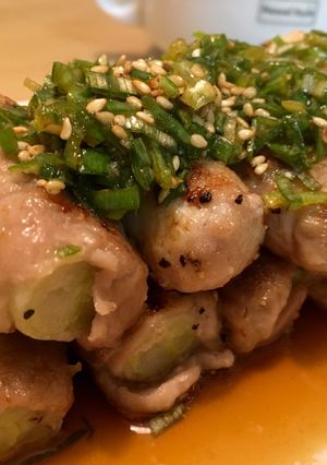 絶品✨長ネギの豚肉巻き〜ネギソースがけ〜-レシピのメイン写真