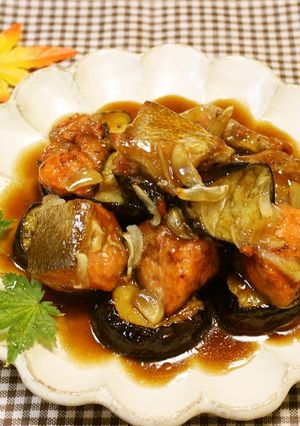 鮭と茄子のガリポン焼き-レシピのメイン写真
