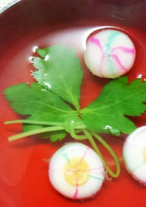 簡単おもてなし　麩と結び三つ葉のすまし汁-レシピのメイン写真