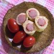 ウインナー巻いてみました♪