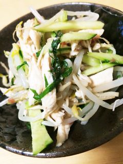 美味い!ささみともやしの梅肉和え-レシピのメイン写真