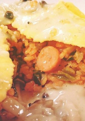 オムライス きのこのクリームソース-レシピのメイン写真