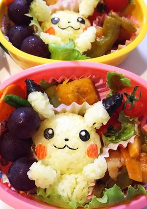 超簡単♡ポケモン♡ピカチュウのキャラ弁♡-レシピのメイン写真