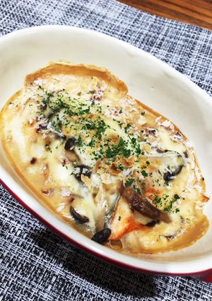 濃厚〜〜鮭とキノコのグラタン-レシピのメイン写真
