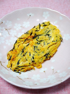 簡単!梅ひじきの卵焼き-レシピのメイン写真