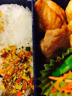 鶏照り焼きと人参しりしり弁当-レシピのメイン写真