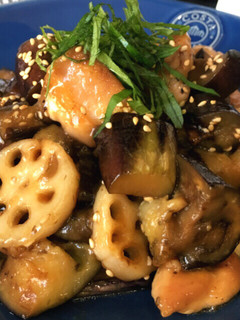 常備菜♡簡単!鶏肉と茄子と蓮根の甘酢あん-レシピのメイン写真