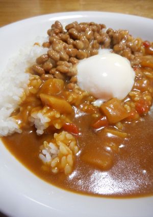 温玉納豆カレー-レシピのメイン写真