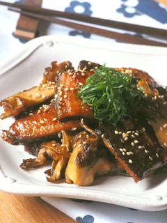 簡単!秋刀魚と舞茸の甘辛焼き-レシピのメイン写真