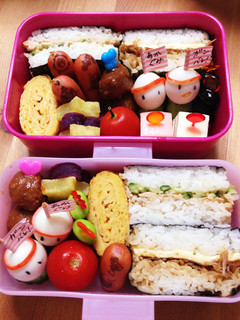 【お弁当】2016小学校運動会/小1小3-レシピのメイン写真