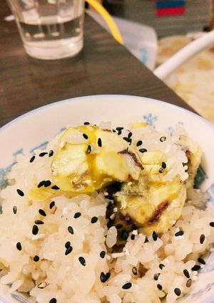 拾って楽しい食べておいしい栗おこわ♥-レシピのメイン写真