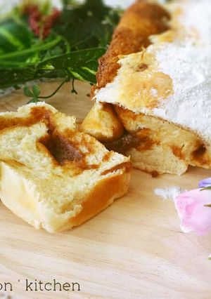 HBで♥お豆腐と黒糖きな粉クリームパン-レシピのメイン写真