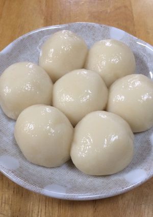 材料2つ♪もちもちやわらかお月見団子-レシピのメイン写真