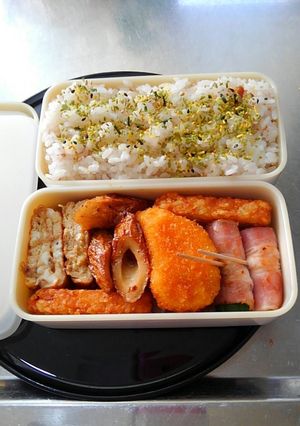 なめたけいり卵焼き弁当-レシピのメイン写真
