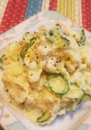 ニンニク！？入りでご飯に合うポテトサラダ-レシピのメイン写真