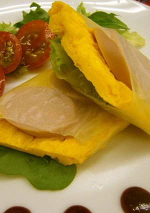 魚肉ソーセージと卵の生春巻き-レシピのメイン写真