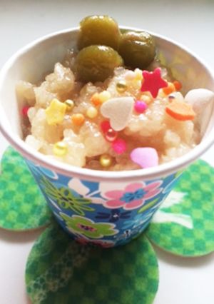 カップおはぎ(みたらし味)-レシピのメイン写真