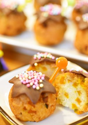 ハロウィンに☆ころころ生チョコドーナツ-レシピのメイン写真
